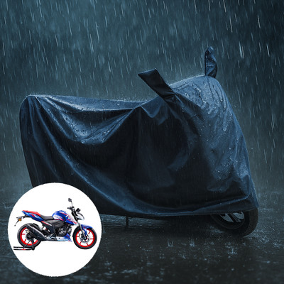 PAGORA Waterproof Two Wheeler Cover for TVS(Apache RTR 165 RP, Black)