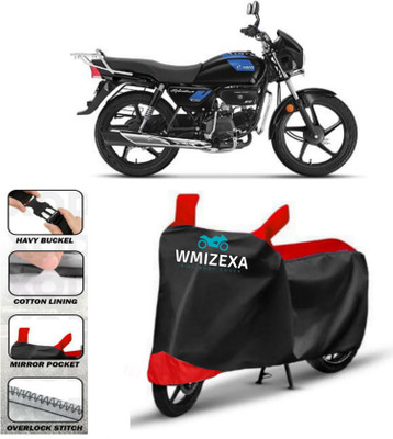 WMIZEXA Two Wheeler Cover for Hero(Red, Black)