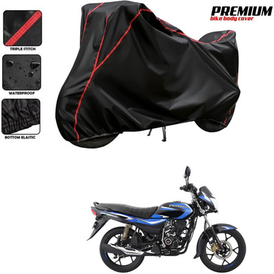 PAGORA Waterproof Two Wheeler Cover for Bajaj(Platina 110 H-Gear BS6, Black)