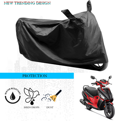 ANTHUB Waterproof Two Wheeler Cover for Hero(Motocorp Maestro Electric, Black)