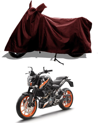 GROFATIK Two Wheeler Cover for KTM(Duke 200, Maroon)