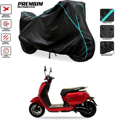 GOSHIV-car and bike accessories Waterproof Two Wheeler Cover for Okinawa(Lite, Black)