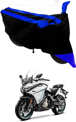 Mdstar Waterproof Two Wheeler Cover for CFMoto(400GT, Blue, Black)