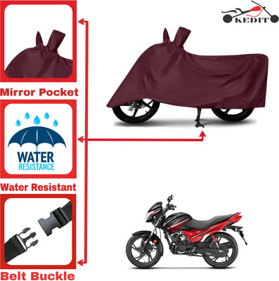 KEDIT Two Wheeler Cover for Hero(New Glamour, Maroon)
