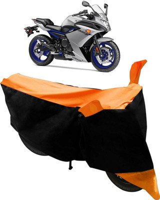 SMART BUYY Two Wheeler Cover for Yamaha(RX 100, Black, Orange)
