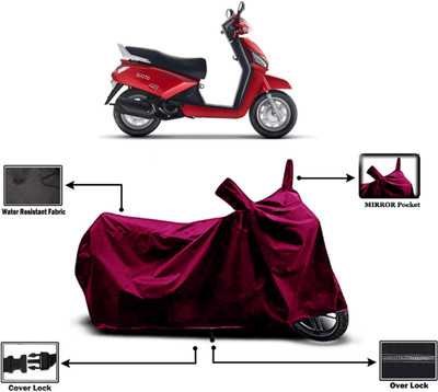 Amexride Two Wheeler Cover for Mahindra(Gusto BS6, Maroon)