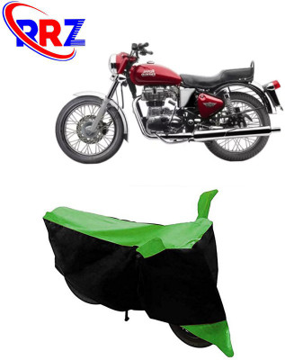 RRZ Waterproof Two Wheeler Cover for Royal Enfield(Electra 4S, Black, Green)