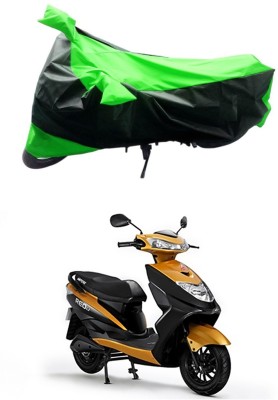 Genipap Two Wheeler Cover for Ampere(REO, Green, Black)