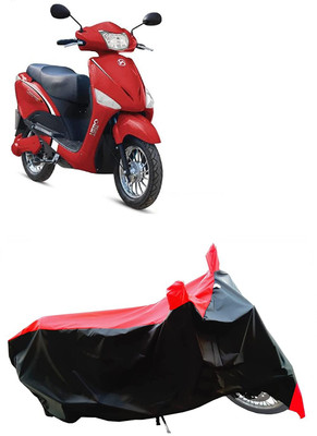KEDIT Two Wheeler Cover for Hero(Electric Optima, Red)