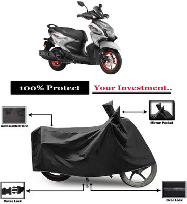 KEDIT Two Wheeler Cover for Yamaha(Ray-ZR 125FI, Black)