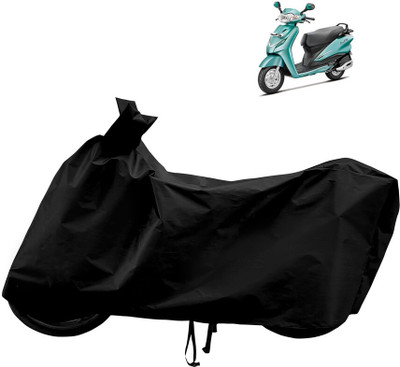 Horseyaart Waterproof Two Wheeler Cover for Hero(Duet VX 110CC, Black)