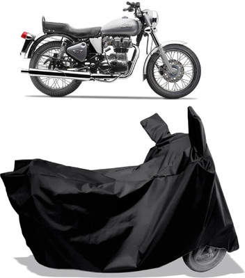 Amexride Two Wheeler Cover for Royal Enfield(Electra 5S, Black)