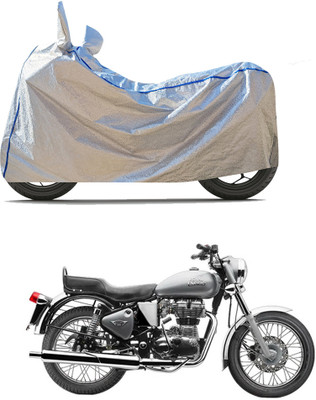 CODOKI Waterproof Two Wheeler Cover for Royal Enfield(Electra 4S, Silver)