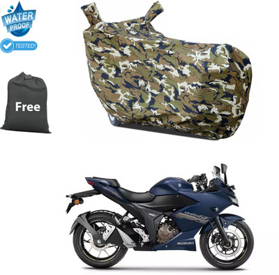 GOSHIV-car and bike accessories Waterproof Two Wheeler Cover for Suzuki(Gixxer SF, Yellow)
