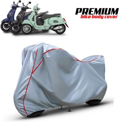 xodi Waterproof Two Wheeler Cover for Bajaj(Chetak, Silver, Red)