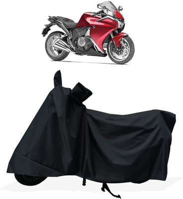 Tricway Two Wheeler Cover for Honda(VFR 1200F, Black)