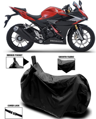MMSSTAR Waterproof Two Wheeler Cover for Honda(CBR 150R, Black)