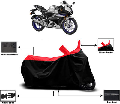 Amexride Two Wheeler Cover for Yamaha(YZF R15, Red)