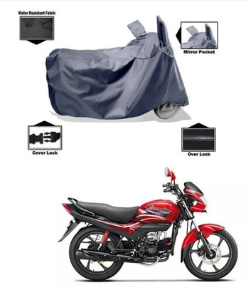 Tritika Waterproof Two Wheeler Cover for Hero(Passion Plus, Grey)