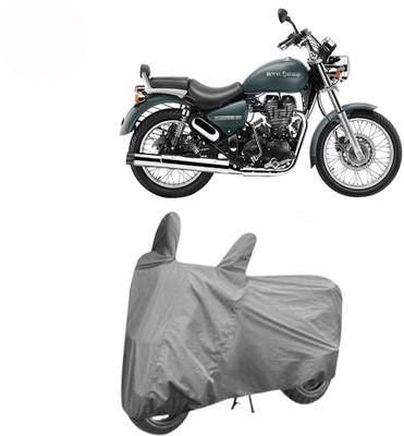 DeepShakshi AUTOMOTIVE Waterproof Two Wheeler Cover for Royal Enfield(Thunderbird 500, Grey)