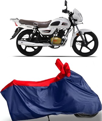 Auto World Waterproof Two Wheeler Cover for TVS(Radeon, Blue, Red)