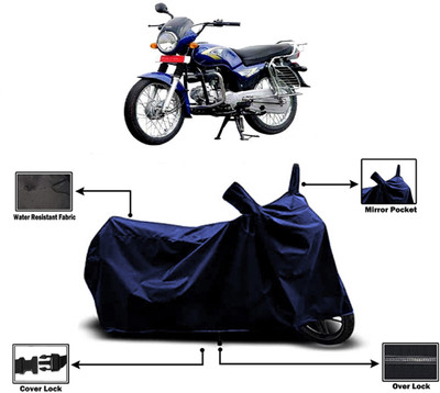 Amexride Two Wheeler Cover for Kinetic(Boss, Blue)