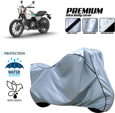 GOSHIV-car and bike accessories Waterproof Two Wheeler Cover for Royal Enfield(Silver)