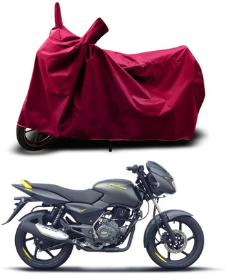 KEDIT Two Wheeler Cover for Bajaj(Pulsar 125 Neon, Maroon)