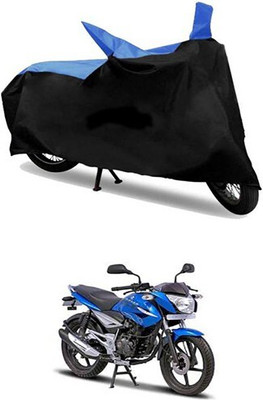 Mdstar Waterproof Two Wheeler Cover for Bajaj(XCD 125cc, Blue, Black)