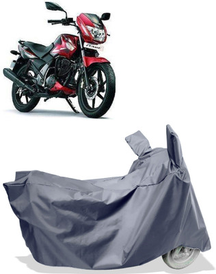 Amexride Two Wheeler Cover for TVS(Flame, Grey)