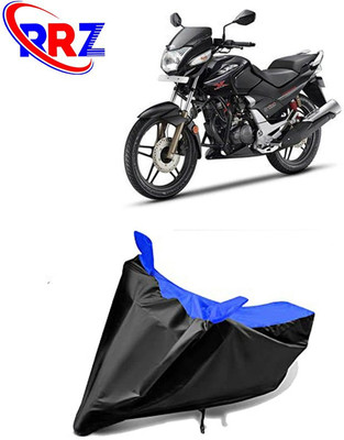 RRZ Waterproof Two Wheeler Cover for Hero(CBZ, Black, Blue)