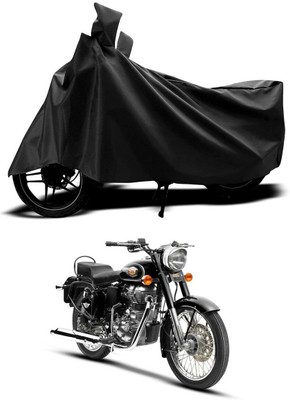 AUTOCAD Waterproof Two Wheeler Cover for Royal Enfield(Bullet, Black)