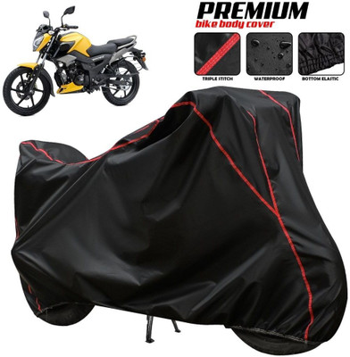 AutoGalaxy Waterproof Two Wheeler Cover for TVS(Raider, Black, Red, Multicolor)