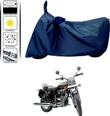HWSXQAE Waterproof Two Wheeler Cover for Royal Enfield(Blue)