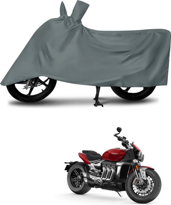 aosis Waterproof Two Wheeler Cover for Triumph(Rocket III, Grey)