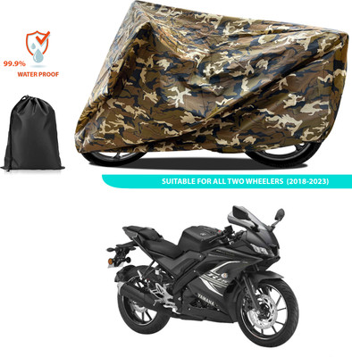 PAGORA Waterproof Two Wheeler Cover for Yamaha(YZF R15 BS6, Yellow)
