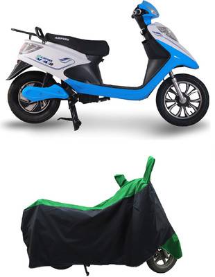 Coxtor Waterproof Two Wheeler Cover for Ampere(V 48, Green)