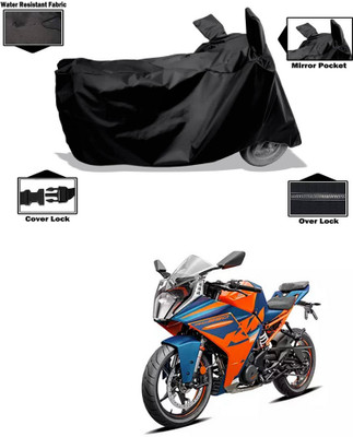 CODOKI Waterproof Two Wheeler Cover for KTM(RC 390 BS6, Black)