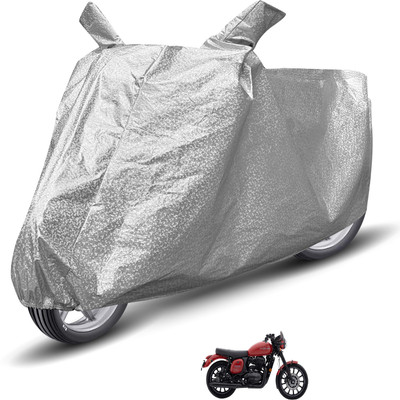 MOCKHE Waterproof Two Wheeler Cover for JAWA(42, Silver)