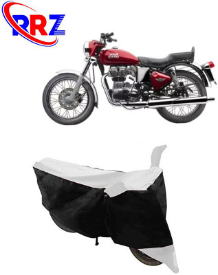 RRZ Waterproof Two Wheeler Cover for Royal Enfield(Electra 4S, Black, White)
