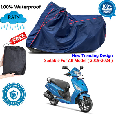 AutoGalaxy Waterproof Two Wheeler Cover for Hero(Dash, Blue, Red)