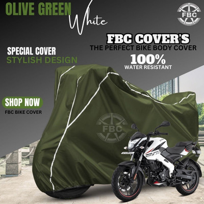 AUTOCAD Waterproof Two Wheeler Cover for Bajaj(Pulsar NS200 BS6, Green)
