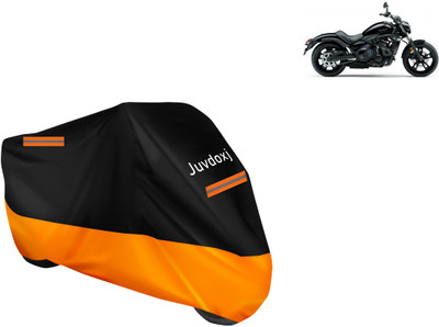Juvdoxj Waterproof Two Wheeler Cover for Kawasaki(Vulcan S BS6, Orange)