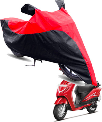 FurniGully Two Wheeler Cover for Hero(Duet 125 CC BS6, Red, Black)