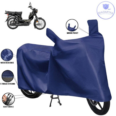 MADAFIYA Waterproof Two Wheeler Cover for TVS(XL 100 Heavy Duty, Blue)