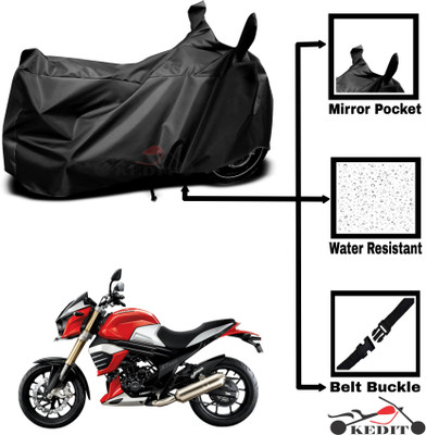 KEDIT Two Wheeler Cover for Mahindra(Mojo UT 300, Black)