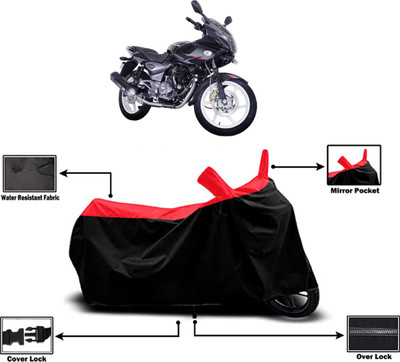 Amexride Two Wheeler Cover for Bajaj(Pulsar 220 DTS-i, Red)