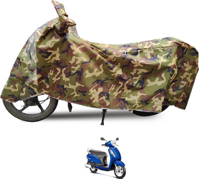 Euro Care Waterproof Two Wheeler Cover for Suzuki(Access 125, Black)