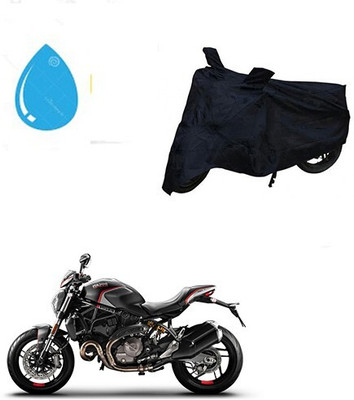 Mdstar Waterproof Two Wheeler Cover for Ducati(Monster 82, Black)