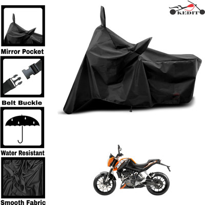 KEDIT Two Wheeler Cover for KTM(125 Duke, Black)